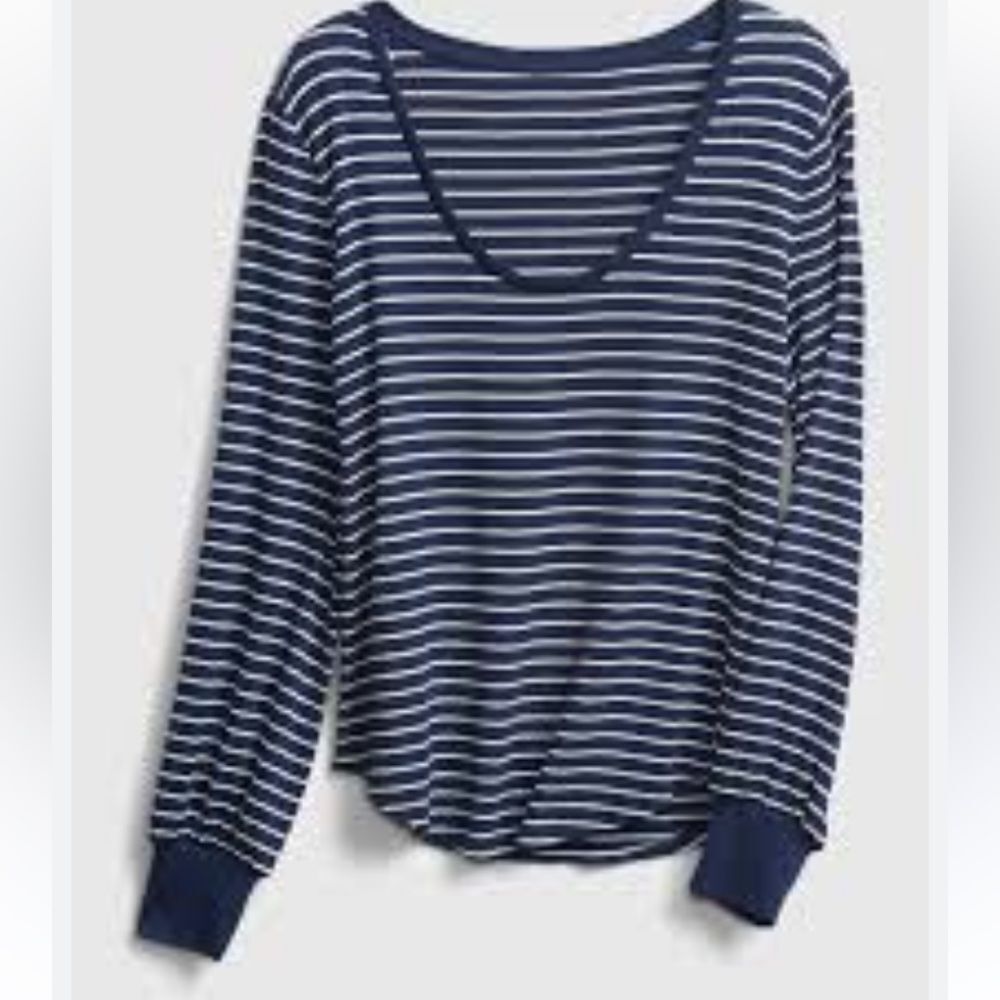 Gap Navy Stretch Blue Women Top Size XL